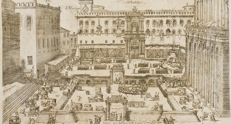 Piazza Maggiore Festa Porchetta 1632
