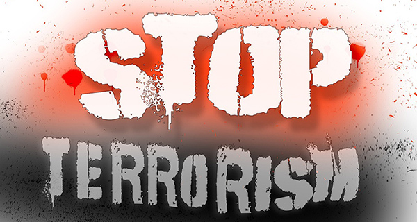 Cartello Stop Terrorismo