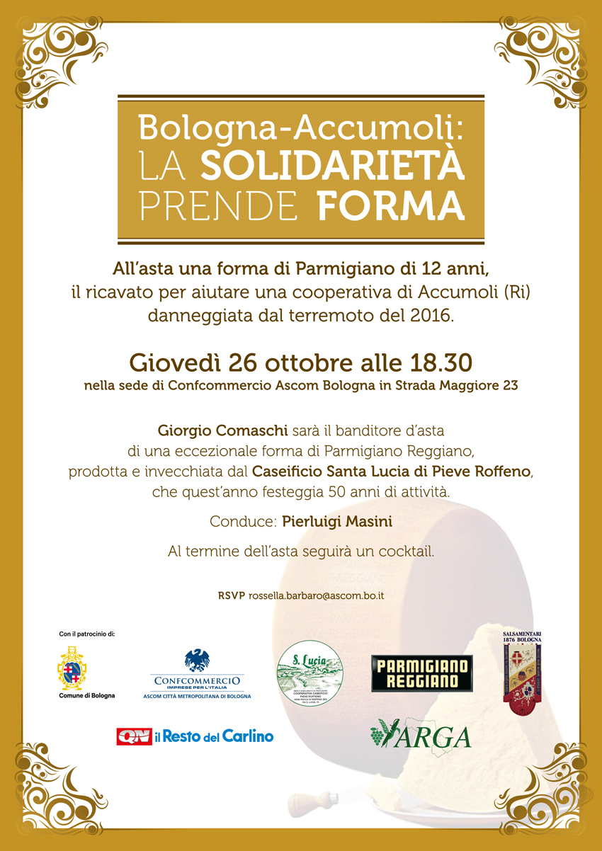 Locandina Bologna Accumoli La Solidariet Prende Forma