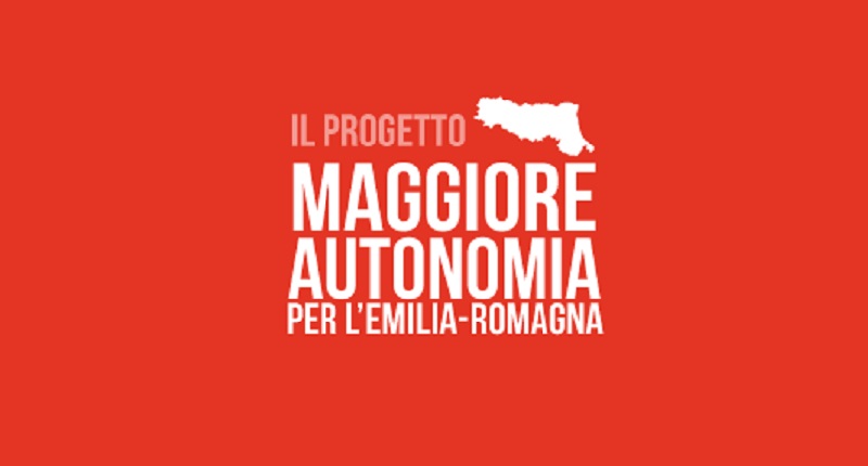 Locandina del progetto più autonomia all'Emilia-Romagna