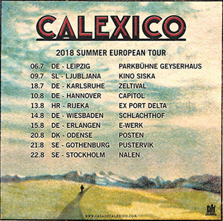 Tour Europeo Dei Calexico