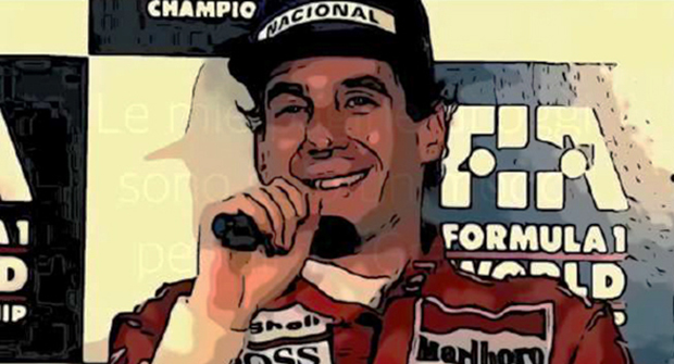 Ayrton Senna Disegnato