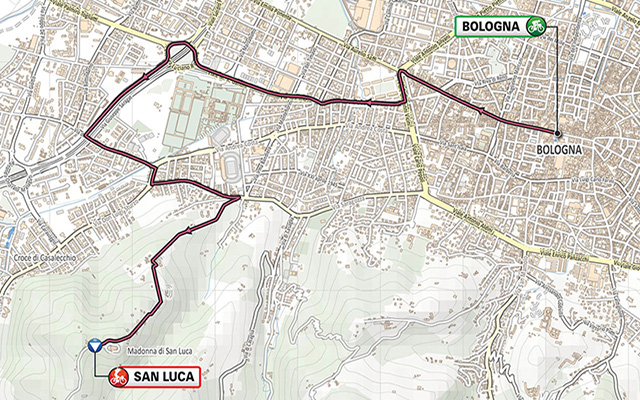 Mappa Del Giro A Bologna