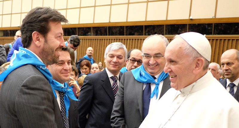 Foto di repertorio Milza incontra il Papa