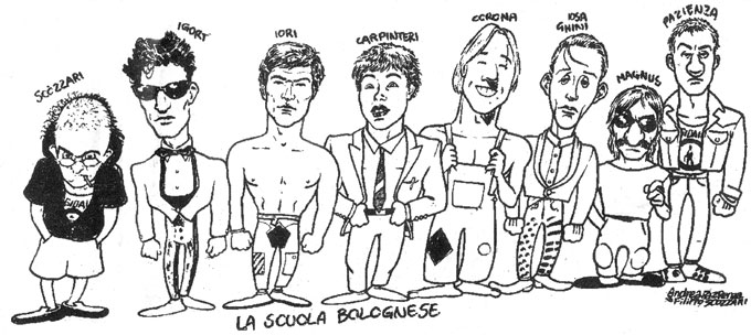 La Scuola Di Fumetto Bolognese Ritratta In Un Disegno Firmato Andrea Pazienza  Filippo Scozzari