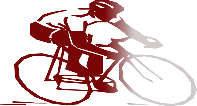 Disegno ciclista stilizzato