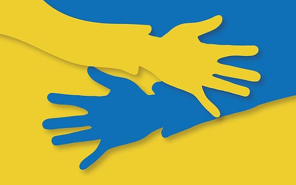 Hands Flag Ukraine