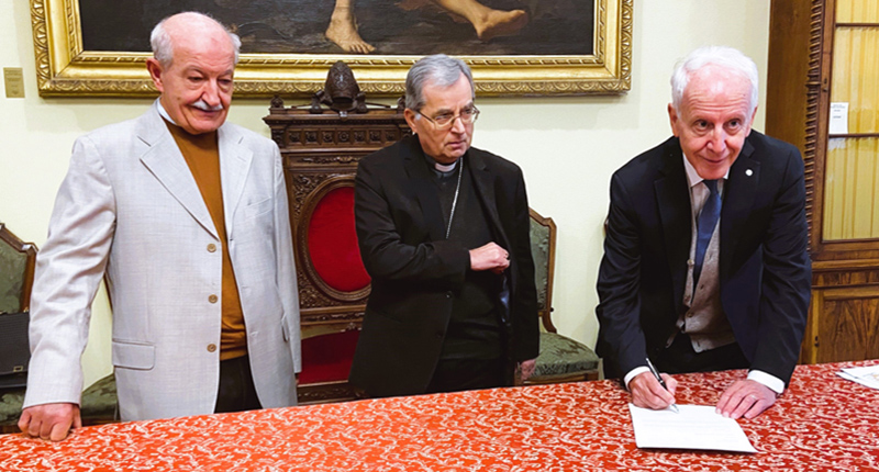Firma tra Mediolanum e Fondazione San Matteo Apostolo Onlus