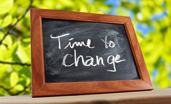 Lavagnetta Con Slogan Time To Change