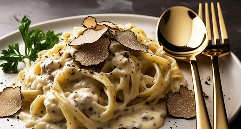 Pasta con panna e tartufo