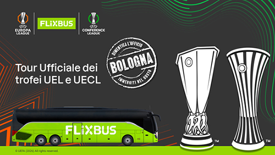 Locandina FlixBus E UEFA A Bologna