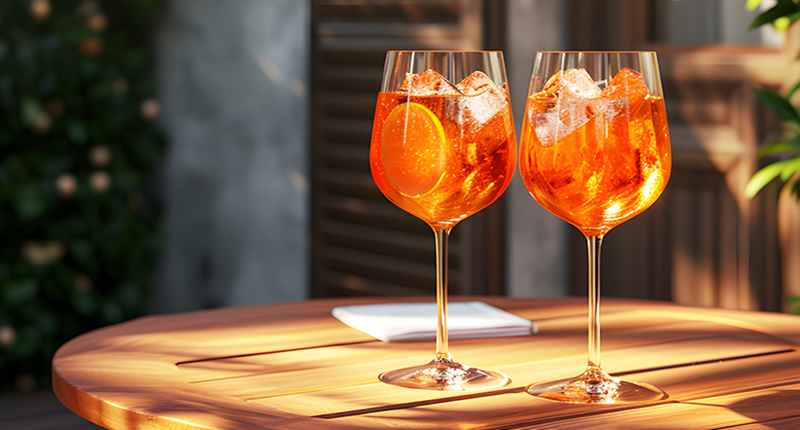 Bicchieri di Spritz per aperitivo