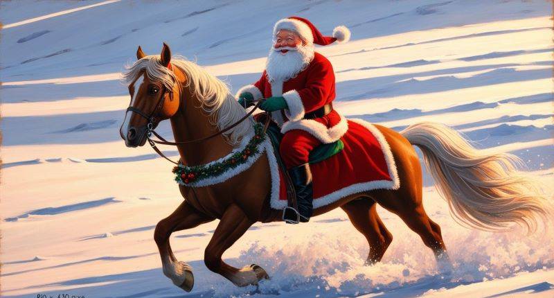 Babbo natale in sella