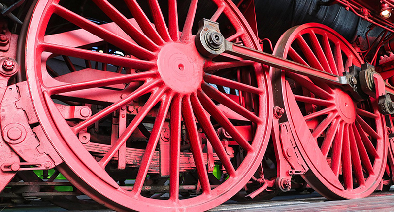 Ruote treno a vapore